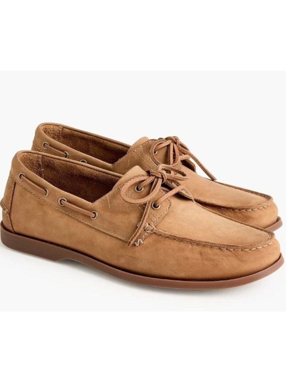 J Crew Men's Leather Sail Boatshoe Boat Shoe New Size 8 CS464
